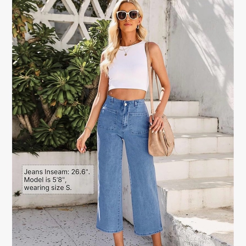 Wide leg jeans